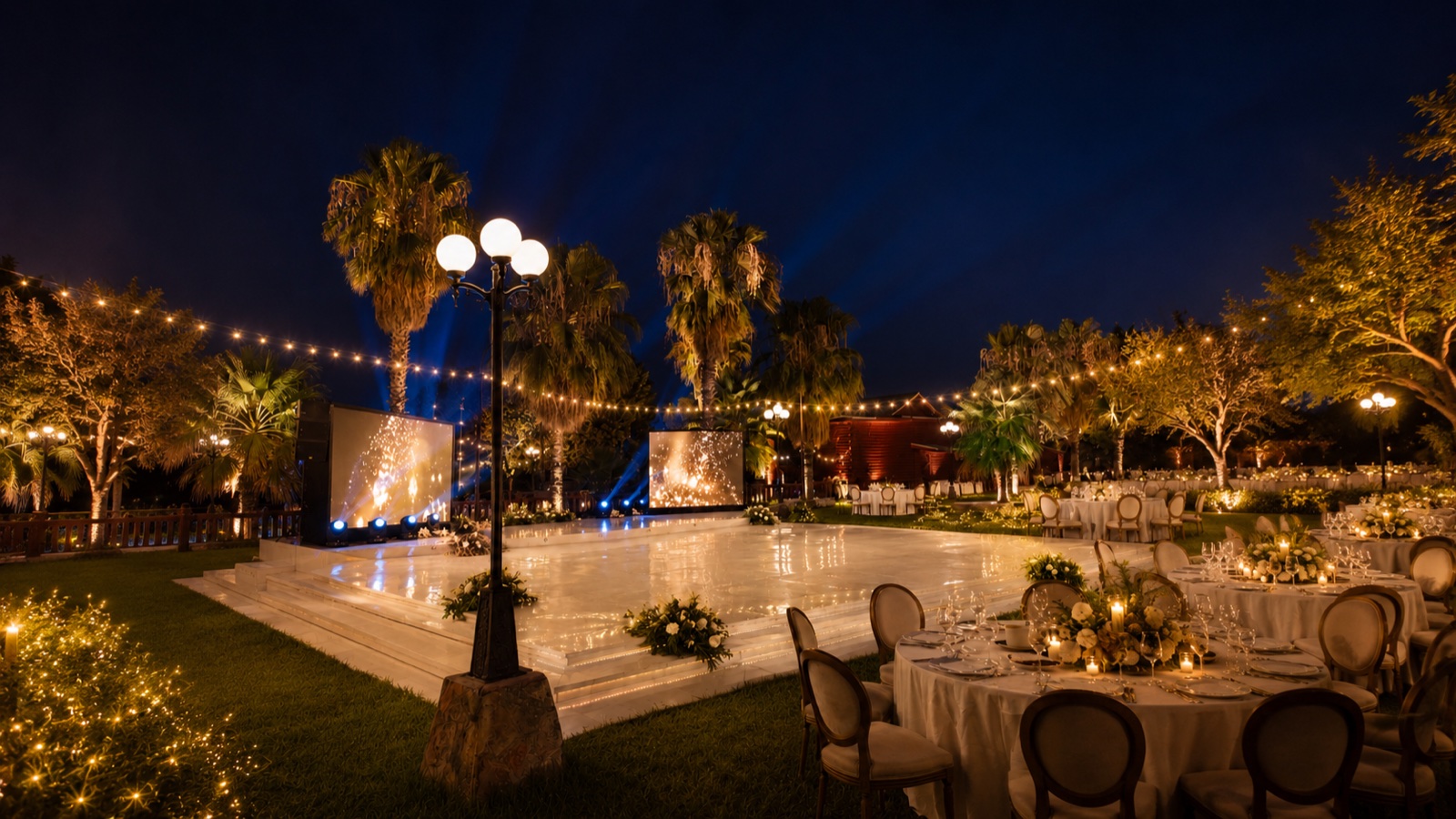 Jardín de eventos para hasta 300 personas en Cabañas Madison, San Buenaventura, Coahuila